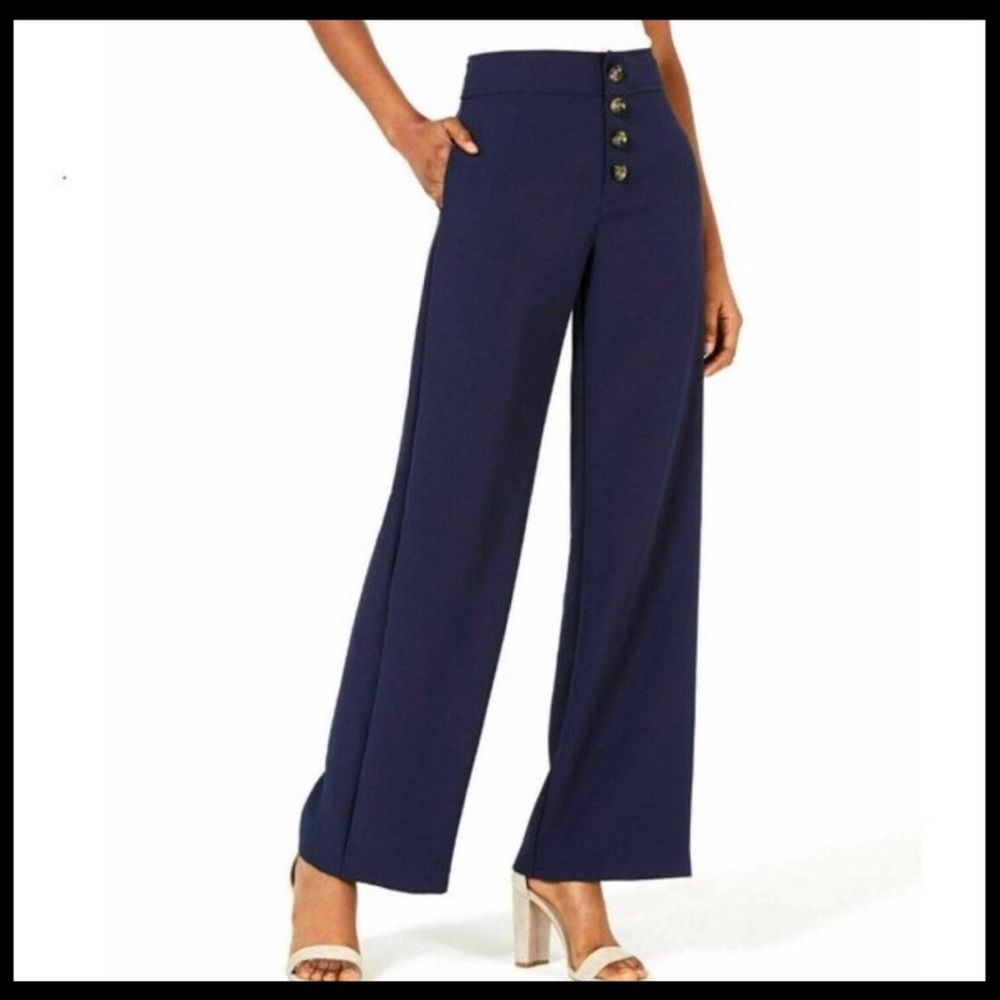 NWT Lucy Paris Diane Button Wide Leg Pants